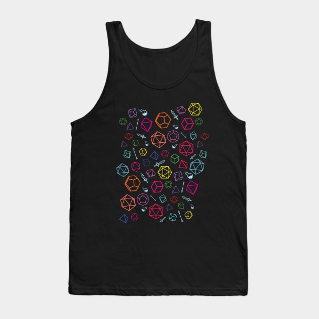 Dice Pattern Tank Top by PixelSamuel